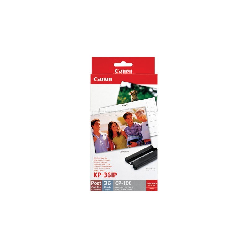 CANON KP-36IP Photo Paper 100x148mm 36sheet + color ink for Selphy CP Postcard Size CANON KP-36IP Photo Paper 100x148mm 36sheet + color ink for Selphy CP Postcard Size