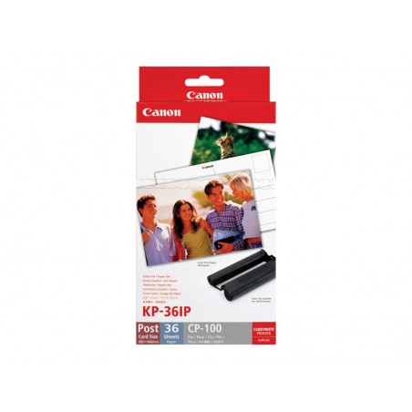 CANON KP-36IP Photo Paper 100x148mm 36sheet + color ink for Selphy CP Postcard Size CANON KP-36IP Photo Paper 100x148mm 36sheet + color ink for Selphy CP Postcard Size