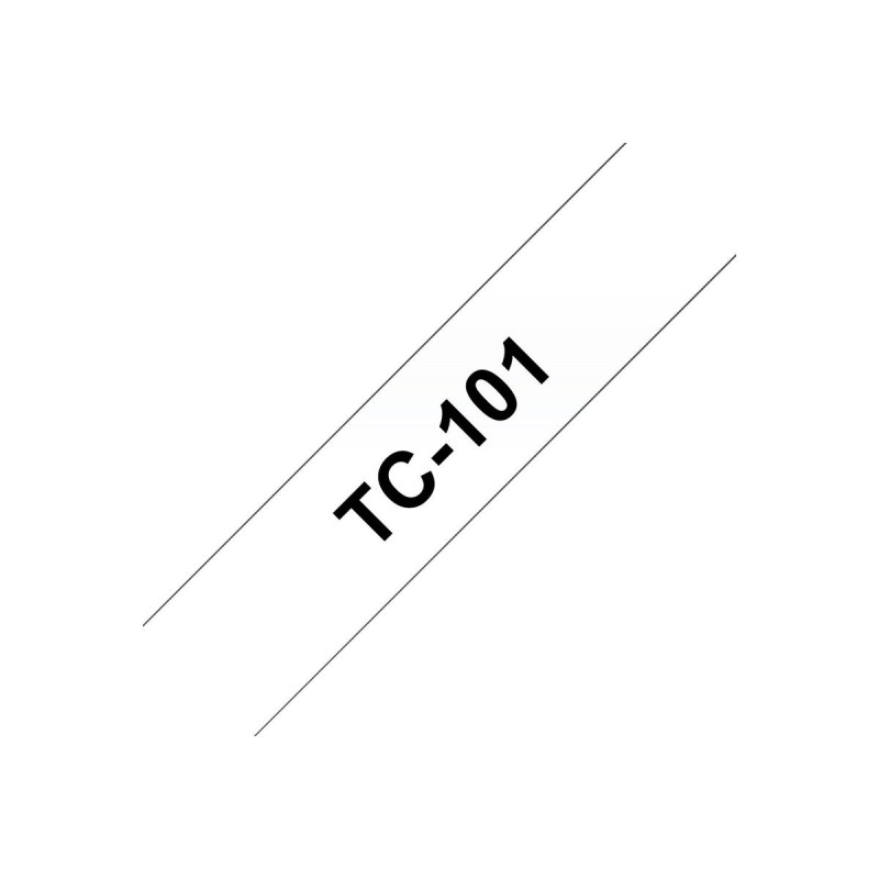 BROTHER P-Touch TC-101 black on clear 12mm BROTHER P-Touch TC-101 black on clear 12mm