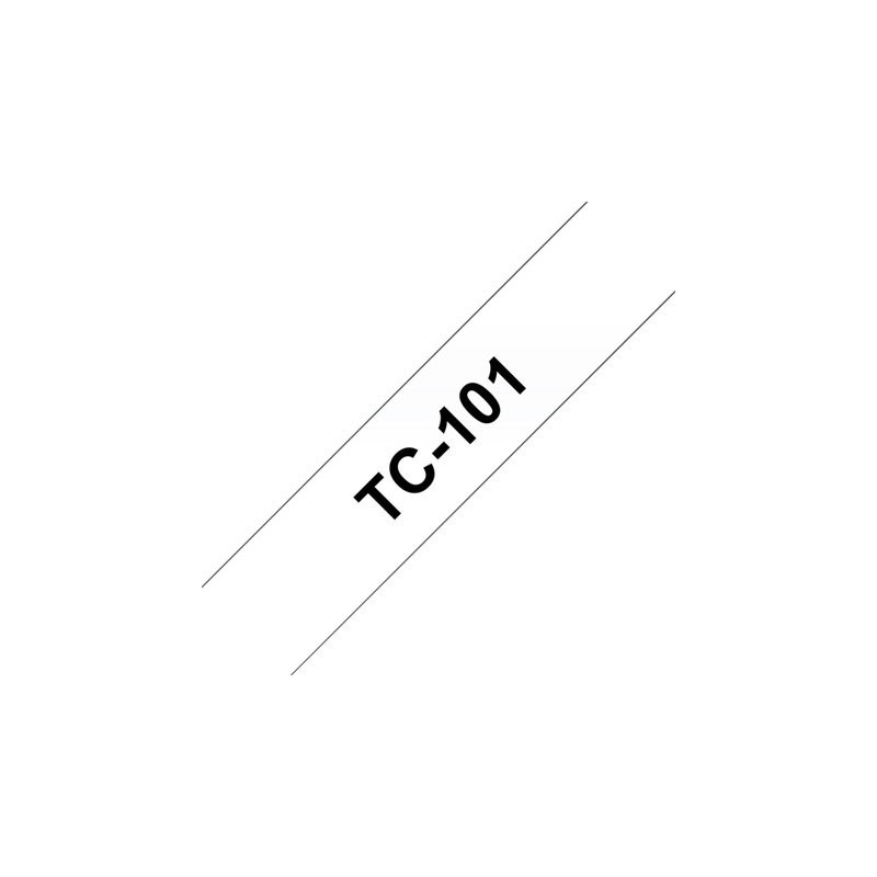 BROTHER P-Touch TC-101 black on clear 12mm BROTHER P-Touch TC-101 black on clear 12mm