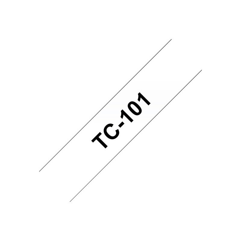 BROTHER P-Touch TC-101 black on clear 12mm BROTHER P-Touch TC-101 black on clear 12mm