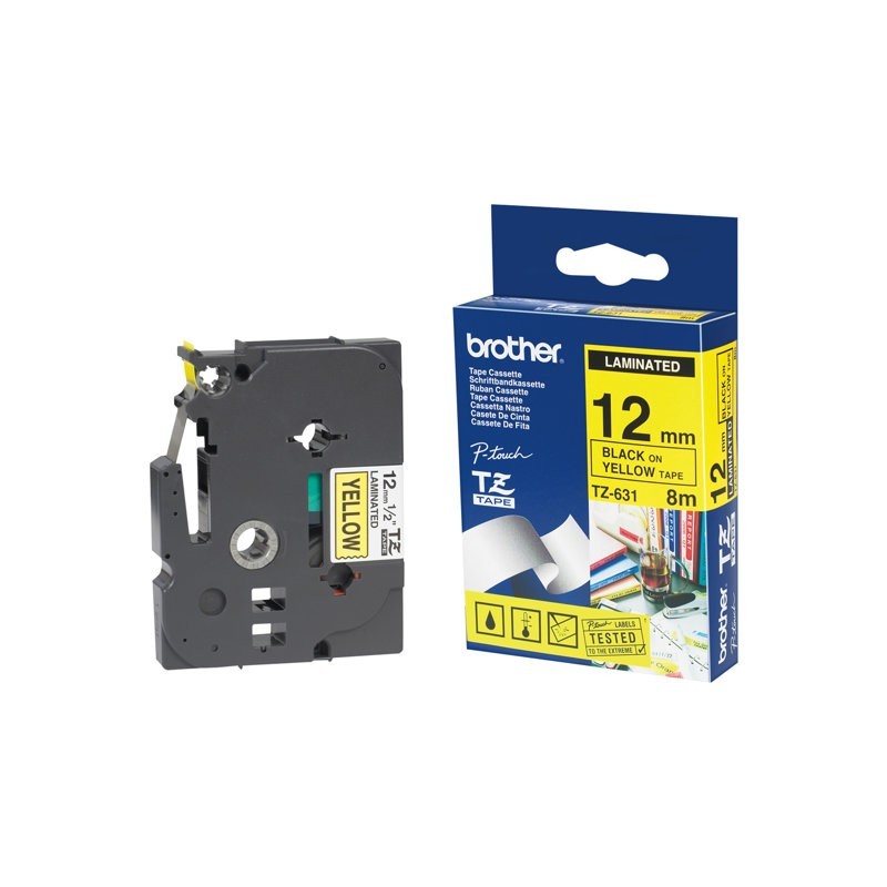 BROTHER P-Touch TC-101 black on clear 12mm BROTHER P-Touch TC-101 black on clear 12mm