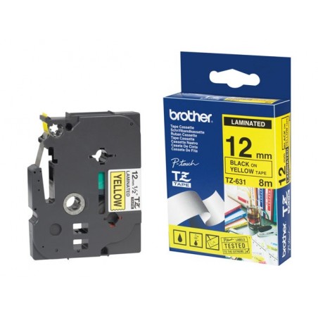 BROTHER P-Touch TC-101 black on clear 12mm BROTHER P-Touch TC-101 black on clear 12mm