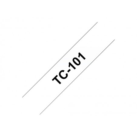 BROTHER P-Touch TC-101 black on clear 12mm BROTHER P-Touch TC-101 black on clear 12mm