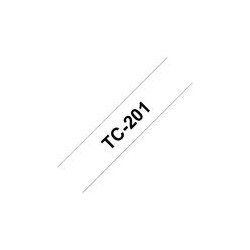 BROTHER TC201 Taśma Brother 12mm BLACK ON WHITE TAPE BROTHER TC201 Taśma Brother 12mm BLACK ON WHITE TAPE