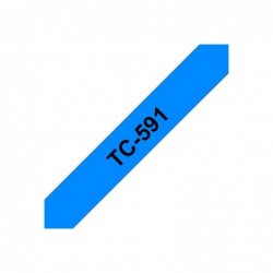 BROTHER TC591 Taśma Brother 9mm BLACK ON BLUE TAPE BROTHER TC591 Taśma Brother 9mm BLACK ON BLUE TAPE