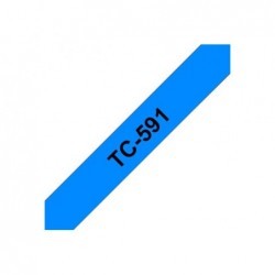 BROTHER TC591 Taśma Brother 9mm BLACK ON BLUE TAPE BROTHER TC591 Taśma Brother 9mm BLACK ON BLUE TAPE