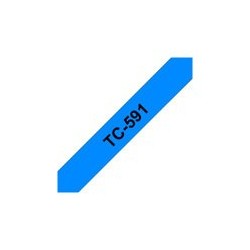 BROTHER TC591 Taśma Brother 9mm BLACK ON BLUE TAPE BROTHER TC591 Taśma Brother 9mm BLACK ON BLUE TAPE