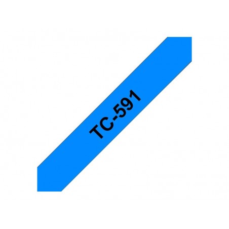 BROTHER TC591 Taśma Brother 9mm BLACK ON BLUE TAPE BROTHER TC591 Taśma Brother 9mm BLACK ON BLUE TAPE