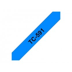 BROTHER TC591 Taśma Brother 9mm BLACK ON BLUE TAPE BROTHER TC591 Taśma Brother 9mm BLACK ON BLUE TAPE