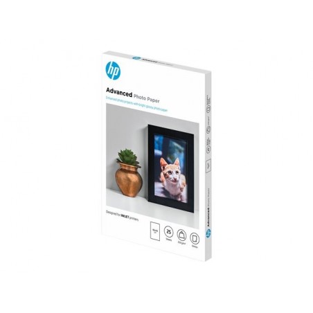 HP Q8691A Advanced glossy photo paper inkjet 250g/m2 100x150mm 25 sheets 1-pack borderless HP Q8691A Advanced glossy photo paper inkjet 250g/m2 100x150mm 25 sheets 1-pack borderless