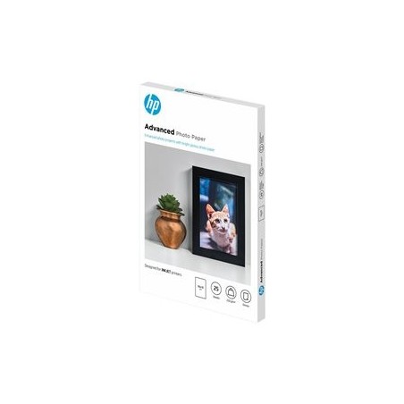 HP Q8691A Advanced glossy photo paper inkjet 250g/m2 100x150mm 25 sheets 1-pack borderless HP Q8691A Advanced glossy photo paper inkjet 250g/m2 100x150mm 25 sheets 1-pack borderless