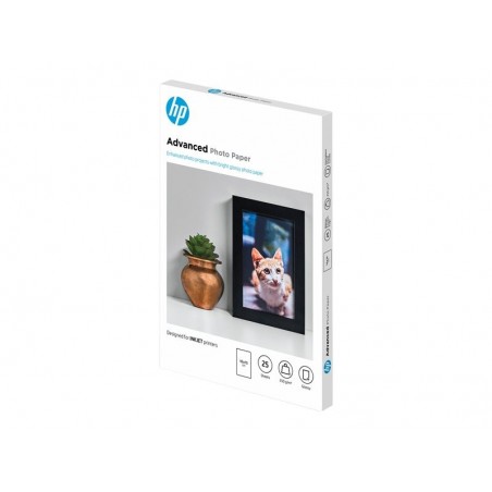 HP Q8691A Advanced glossy photo paper inkjet 250g/m2 100x150mm 25 sheets 1-pack borderless HP Q8691A Advanced glossy photo paper inkjet 250g/m2 100x150mm 25 sheets 1-pack borderless