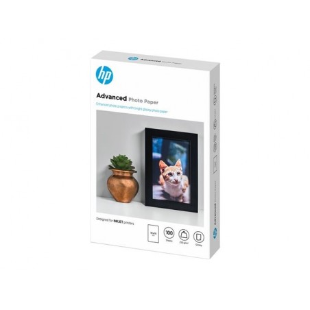 HP Q8692A Papier HP Advanced Glossy Photo 250g 10x15cm borderless 100ark HP Q8692A Papier HP Advanced Glossy Photo 250g 10x15cm borderless 100ark