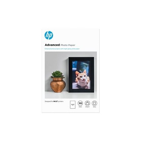 HP Q8692A Papier HP Advanced Glossy Photo 250g 10x15cm borderless 100ark HP Q8692A Papier HP Advanced Glossy Photo 250g 10x15cm borderless 100ark