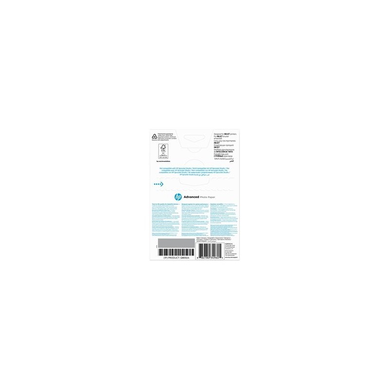 HP Q8692A Papier HP Advanced Glossy Photo 250g 10x15cm borderless 100ark HP Q8692A Papier HP Advanced Glossy Photo 250g 10x15cm borderless 100ark