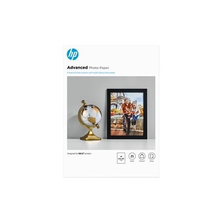 HP Q5456A Advanced glossy photo paper inkjet 250g/m2 A4 25 sheets 1-pack HP Q5456A Advanced glossy photo paper inkjet 250g/m2 A4 25 sheets 1-pack