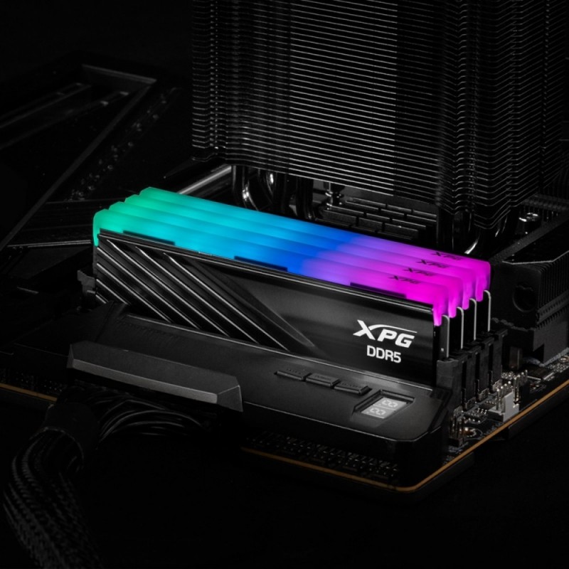 Pamięć XPG Lancer RGB DDR5 6400 DIMM 64GB (2x32) CL32 czarna Pamięć XPG Lancer RGB DDR5 6400 DIMM 64GB (2x32) CL32 czarna