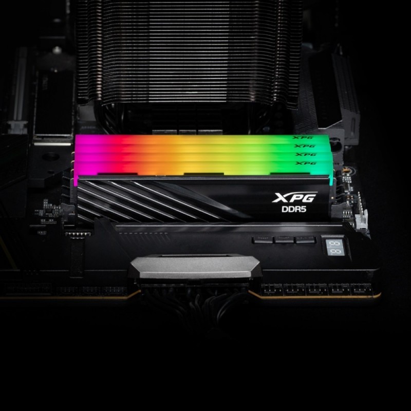 Pamięć XPG Lancer RGB DDR5 6400 DIMM 64GB (2x32) CL32 czarna Pamięć XPG Lancer RGB DDR5 6400 DIMM 64GB (2x32) CL32 czarna