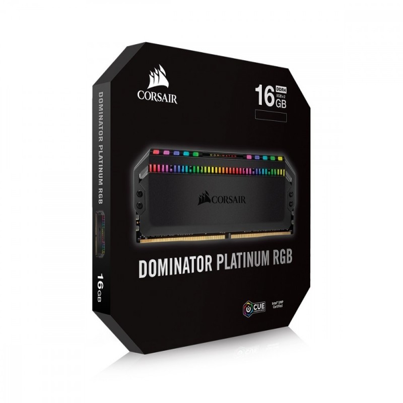 Pamięć DDR4 Dominator Platinum RGB 32GB/3200 (2*16GB) CL16 czarna Pamięć DDR4 Dominator Platinum RGB 32GB/3200 (2*16GB) CL16 czarna