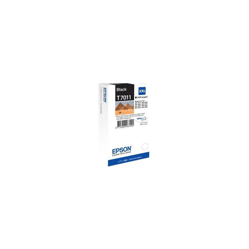 EPSON C13T70114010 Tusz Epson T701 black XXL WP4000/4500 EPSON C13T70114010 Tusz Epson T701 black XXL WP4000/4500