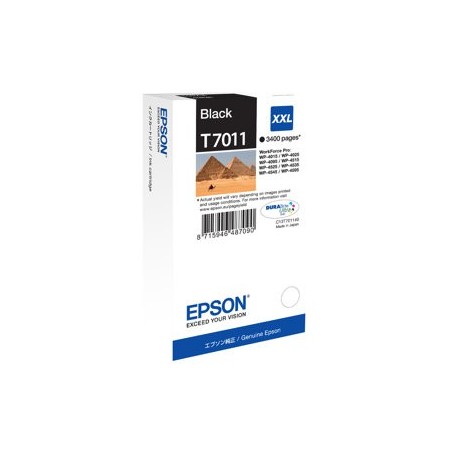 EPSON C13T70114010 Tusz Epson T701 black XXL WP4000/4500 EPSON C13T70114010 Tusz Epson T701 black XXL WP4000/4500