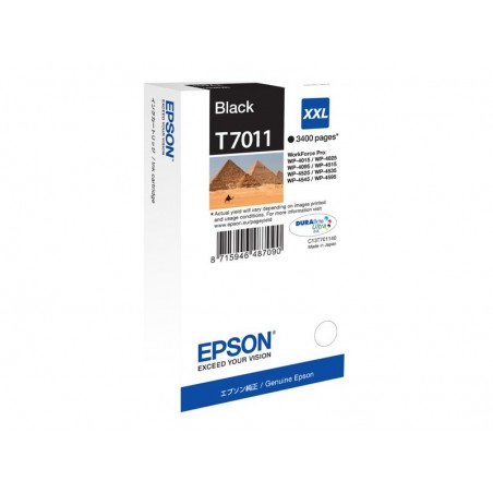 EPSON C13T70114010 Tusz Epson T701 black XXL WP4000/4500 EPSON C13T70114010 Tusz Epson T701 black XXL WP4000/4500