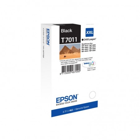 EPSON C13T70114010 Tusz Epson T701 black XXL WP4000/4500 EPSON C13T70114010 Tusz Epson T701 black XXL WP4000/4500