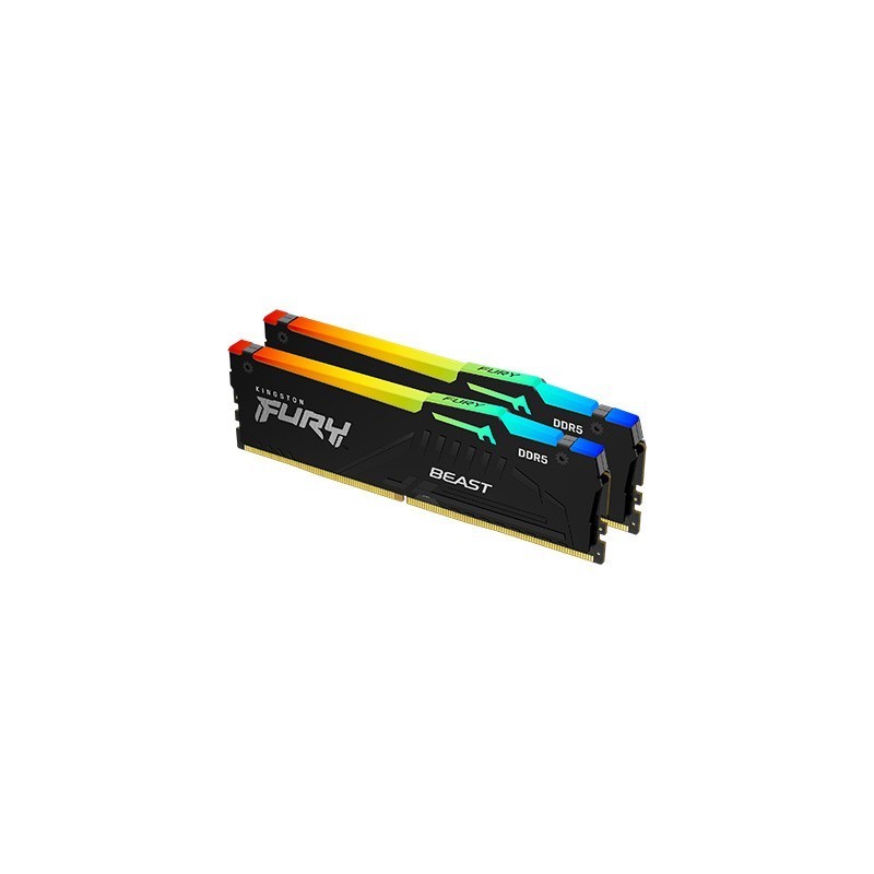 Pamięć DDR5 Fury Beast RGB 16GB(2*8GB)/6000 CL30 EXPO czarna