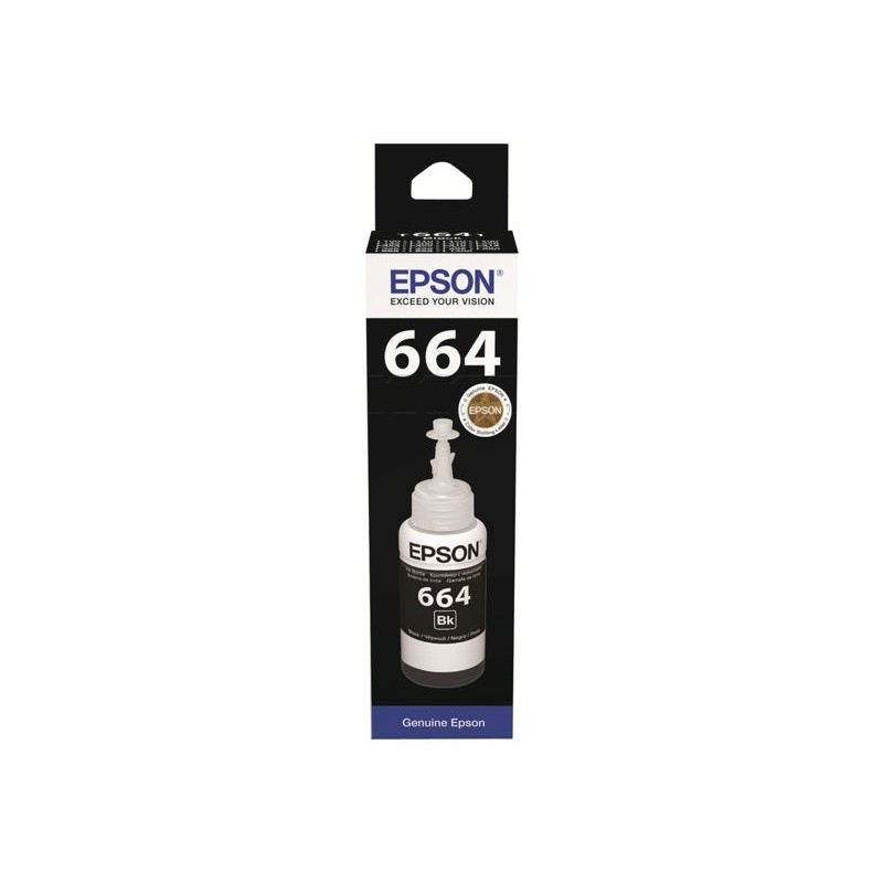 EPSON C13T66414A Tusz Epson T6641 black 70ml L100/L200 EPSON C13T66414A Tusz Epson T6641 black 70ml L100/L200
