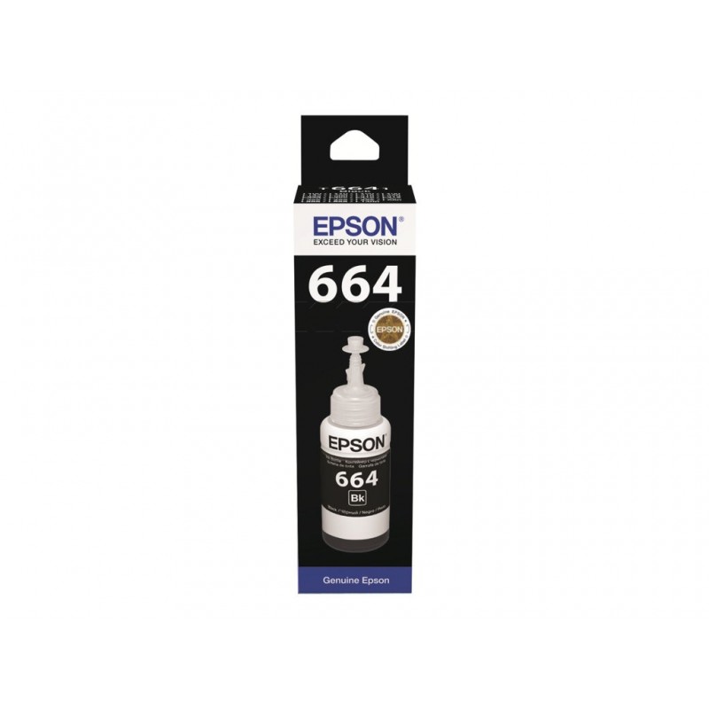 EPSON C13T66414A Tusz Epson T6641 black 70ml L100/L200 EPSON C13T66414A Tusz Epson T6641 black 70ml L100/L200