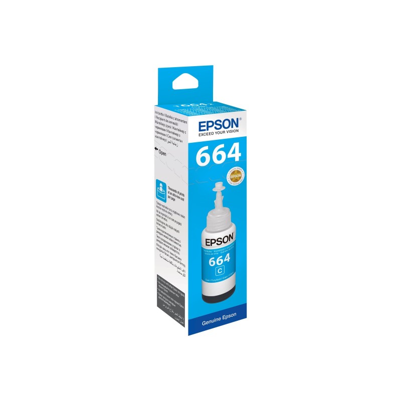 EPSON C13T66424A Tusz Epson T6642 cyan 70ml L100/L200 EPSON C13T66424A Tusz Epson T6642 cyan 70ml L100/L200