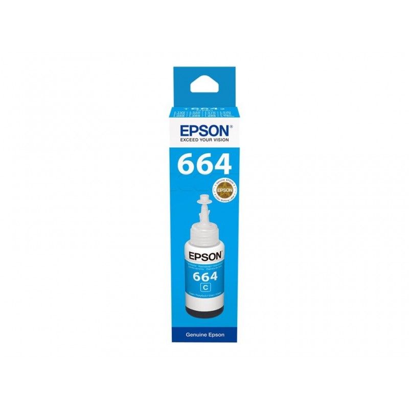 EPSON C13T66424A Tusz Epson T6642 cyan 70ml L100/L200 EPSON C13T66424A Tusz Epson T6642 cyan 70ml L100/L200