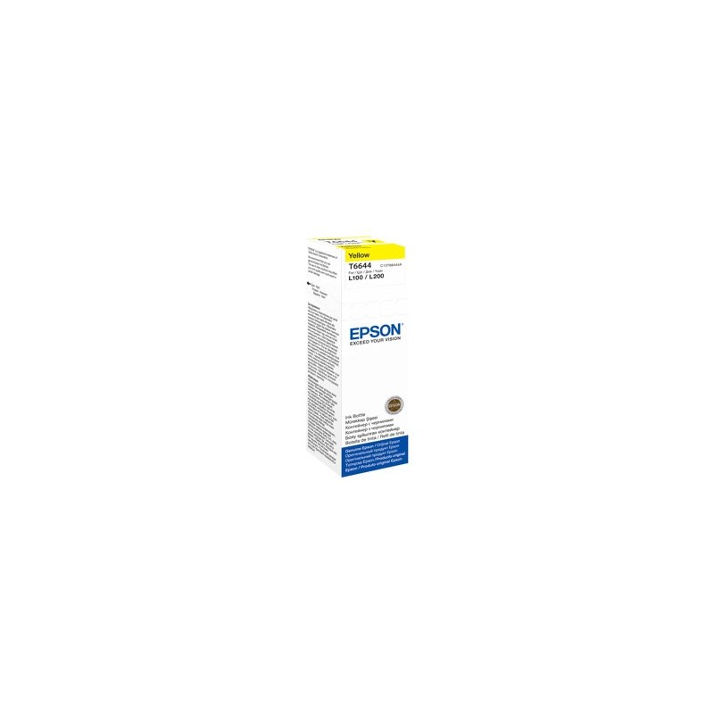EPSON C13T66444A Tusz Epson T6644 yellow 70ml L100/L200/L300/L355 EPSON C13T66444A Tusz Epson T6644 yellow 70ml L100/L200/L300/L355