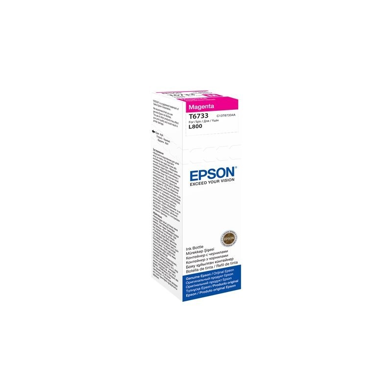 EPSON C13T67334A Tusz EPSON T6733 magenta 70 ml L800 EPSON C13T67334A Tusz EPSON T6733 magenta 70 ml L800