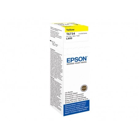 EPSON C13T67344A Tusz Epson T6734 yellow 70 ml L800 EPSON C13T67344A Tusz Epson T6734 yellow 70 ml L800