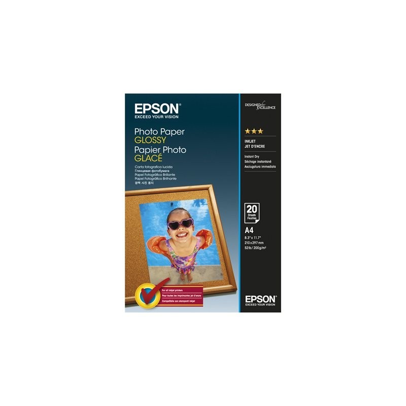 EPSON C13S042538 Papier fotograficzny Glossy 200g A4 20ark EPSON C13S042538 Papier fotograficzny Glossy 200g A4 20ark