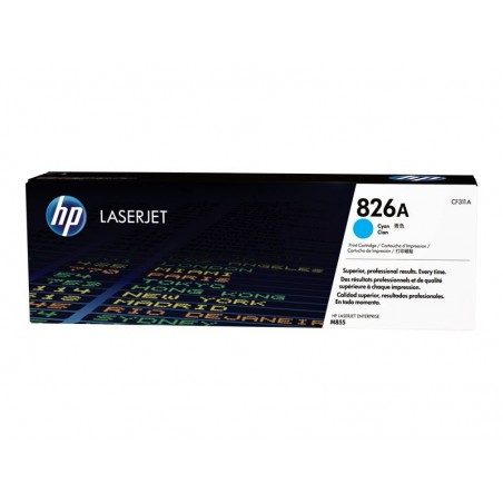 HP 826A Cyan LaserJet Toner Cartridge CF311A HP 826A Cyan LaserJet Toner Cartridge CF311A