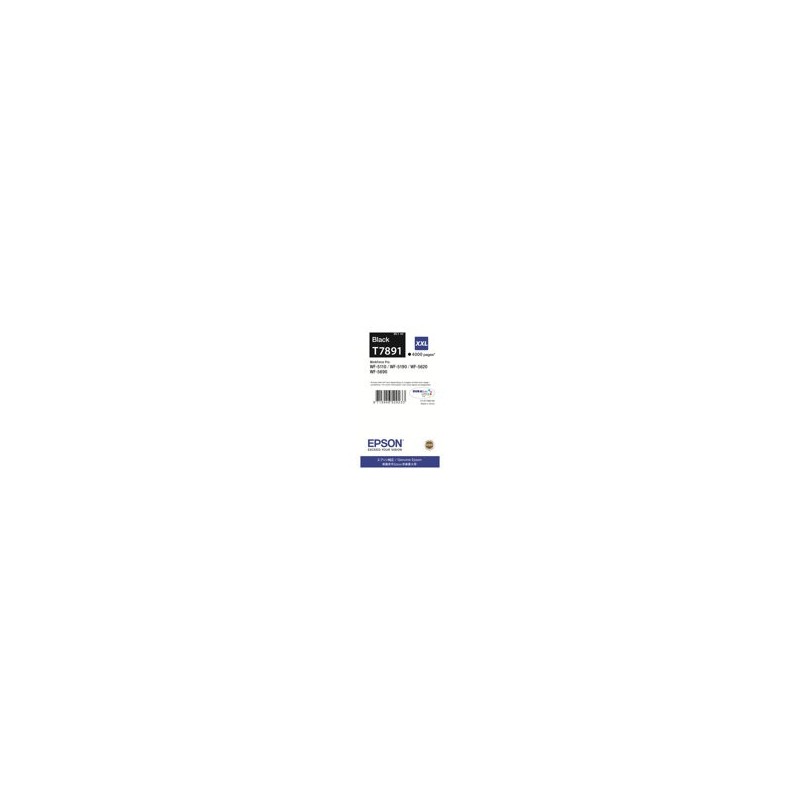 EPSON C13T789140 Tusz Epson T7891 black 65 ml WF-5110DW/WF-5190DW/WF-5620DWF/WF-5690DWF EPSON C13T789140 Tusz Epson T7891 black 65 ml WF-5110DW/WF-5190DW/WF-5620DWF/WF-5690DWF
