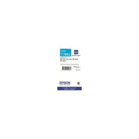 EPSON C13T789240 Tusz Epson cyan T7892 34 ml WF-5110DW/WF-5190DW/WF-5620DWF/WF-5690DWF EPSON C13T789240 Tusz Epson cyan T7892 34 ml WF-5110DW/WF-5190DW/WF-5620DWF/WF-5690DWF