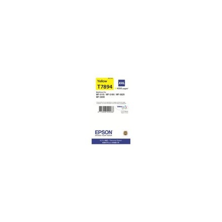 EPSON C13T789440 Tusz Epson yellow T7894 34 ml WF-5110DW/WF-5190DW/WF-5620DWF/WF-5690DWF EPSON C13T789440 Tusz Epson yellow T7894 34 ml WF-5110DW/WF-5190DW/WF-5620DWF/WF-5690DWF