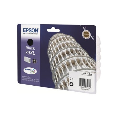 EPSON C13T79014010 Tusz Epson T7901 black 42 ml WF-5110DW/WF-5190DW/WF-5620DWF/WF-5690DWF EPSON C13T79014010 Tusz Epson T7901 black 42 ml WF-5110DW/WF-5190DW/WF-5620DWF/WF-5690DWF