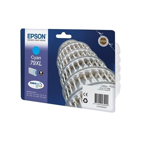EPSON C13T79024010 Tusz Epson cyan T7902 17 ml WF-5110DW/WF-5190DW/WF-5620DWF/WF-5690DWF EPSON C13T79024010 Tusz Epson cyan T7902 17 ml WF-5110DW/WF-5190DW/WF-5620DWF/WF-5690DWF