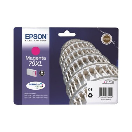 EPSON C13T79034010 Tusz Epson magenta T7903 17 ml WF-5110DW/WF-5190DW/WF-5620DWF/WF-5690DWF EPSON C13T79034010 Tusz Epson magenta T7903 17 ml WF-5110DW/WF-5190DW/WF-5620DWF/WF-5690DWF