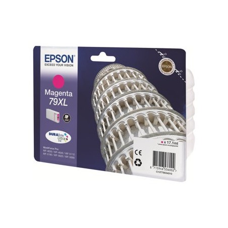 EPSON C13T79034010 Tusz Epson magenta T7903 17 ml WF-5110DW/WF-5190DW/WF-5620DWF/WF-5690DWF EPSON C13T79034010 Tusz Epson magenta T7903 17 ml WF-5110DW/WF-5190DW/WF-5620DWF/WF-5690DWF