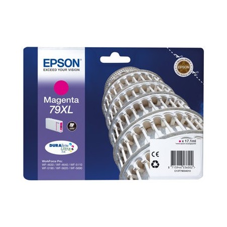 EPSON C13T79034010 Tusz Epson magenta T7903 17 ml WF-5110DW/WF-5190DW/WF-5620DWF/WF-5690DWF EPSON C13T79034010 Tusz Epson magenta T7903 17 ml WF-5110DW/WF-5190DW/WF-5620DWF/WF-5690DWF