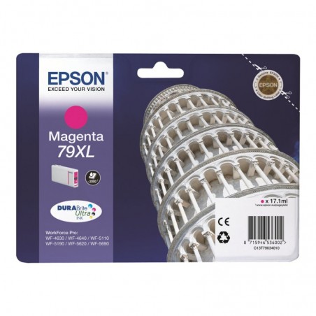 EPSON C13T79034010 Tusz Epson magenta T7903 17 ml WF-5110DW/WF-5190DW/WF-5620DWF/WF-5690DWF EPSON C13T79034010 Tusz Epson magenta T7903 17 ml WF-5110DW/WF-5190DW/WF-5620DWF/WF-5690DWF