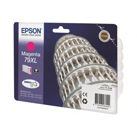 EPSON C13T79034010 Tusz Epson magenta T7903 17 ml WF-5110DW/WF-5190DW/WF-5620DWF/WF-5690DWF EPSON C13T79034010 Tusz Epson magenta T7903 17 ml WF-5110DW/WF-5190DW/WF-5620DWF/WF-5690DWF