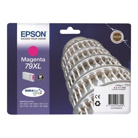 EPSON C13T79034010 Tusz Epson magenta T7903 17 ml WF-5110DW/WF-5190DW/WF-5620DWF/WF-5690DWF EPSON C13T79034010 Tusz Epson magenta T7903 17 ml WF-5110DW/WF-5190DW/WF-5620DWF/WF-5690DWF