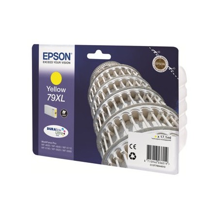 EPSON C13T79044010 Tusz Epson yellow T7904 17 ml WF-5110DW/WF-5190DW/WF-5620DWF/WF-5690DWF EPSON C13T79044010 Tusz Epson yellow T7904 17 ml WF-5110DW/WF-5190DW/WF-5620DWF/WF-5690DWF